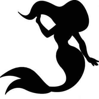 333x332 Mermaid Tail Silhouette Mermaidhires Free Images At Mermaid