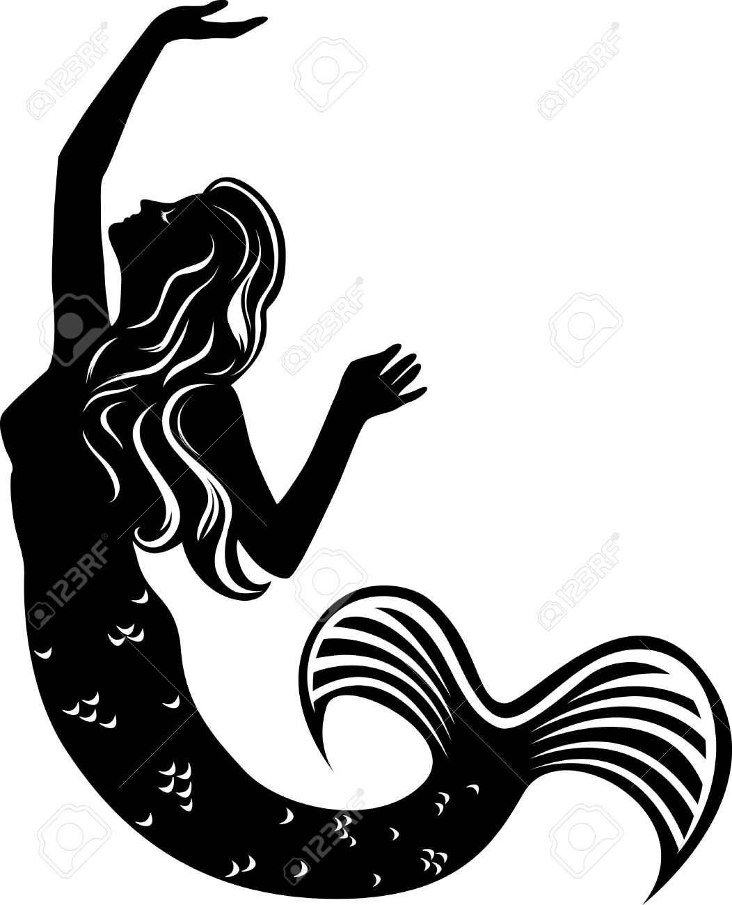 1052x1300 Free Mermaid Clipart