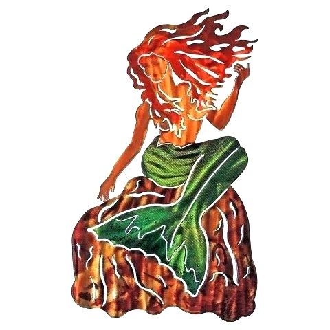 480x480 Mermaid Outdoor Wall Art Watercolor Mermaid Mermaid Art Print