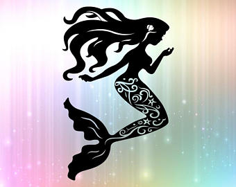 340x270 Mermaid Silhouette Etsy