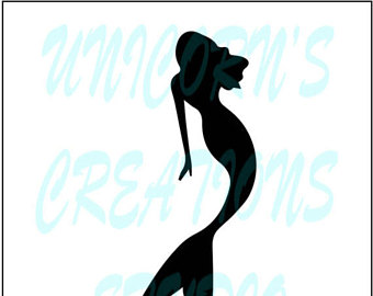 340x270 Mermaid Stencil Etsy