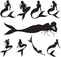 236x220 Vectores Libres De Derechos Mermaids Rock Painting