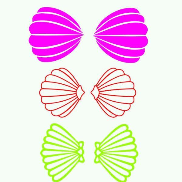600x600 Mermaid Bra In Svg, Dxf, Png, Eps Format Beehivefiles