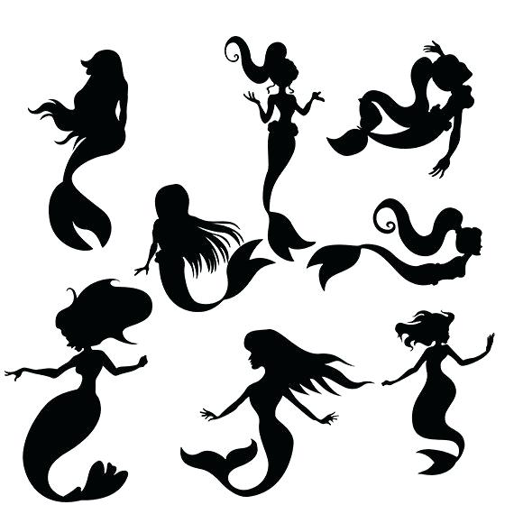 570x570 Mermaid Silhouette Mermaid Silhouette Tattoo