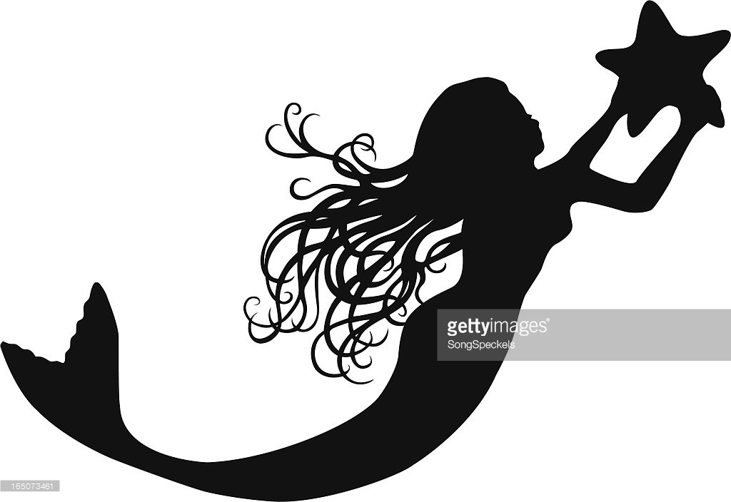 1024x704 Mermaid Silhouette Mermaid Silhouette Vector Art Getty Images