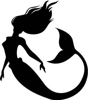 Download Mermaid Silhouette Vector at GetDrawings.com | Free for ...