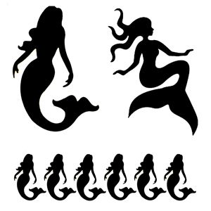 Merman Silhouette at GetDrawings | Free download