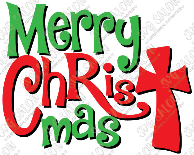 625x500 Merry Christ Mas Cross Cut File In Svg, Eps, Dxf, Jpeg, And Png