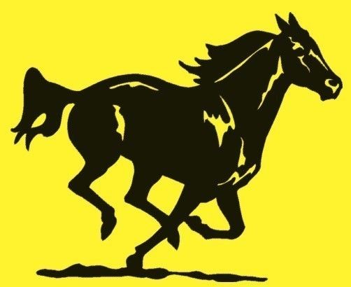 502x410 Horse stickervinyl wall decalhorse decalrunning by aluckyhorseshoe