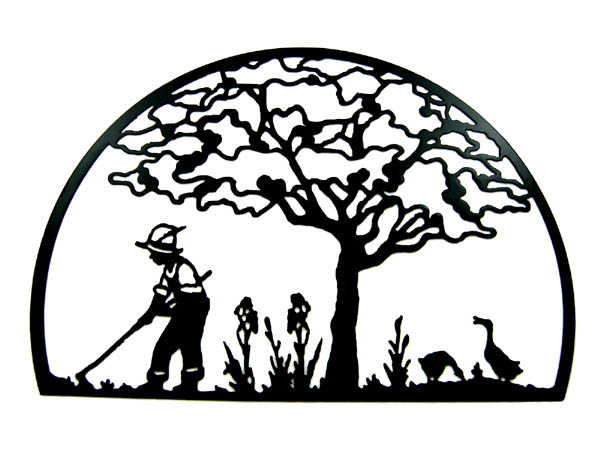 600x450 Garden Silhouette Clip Art