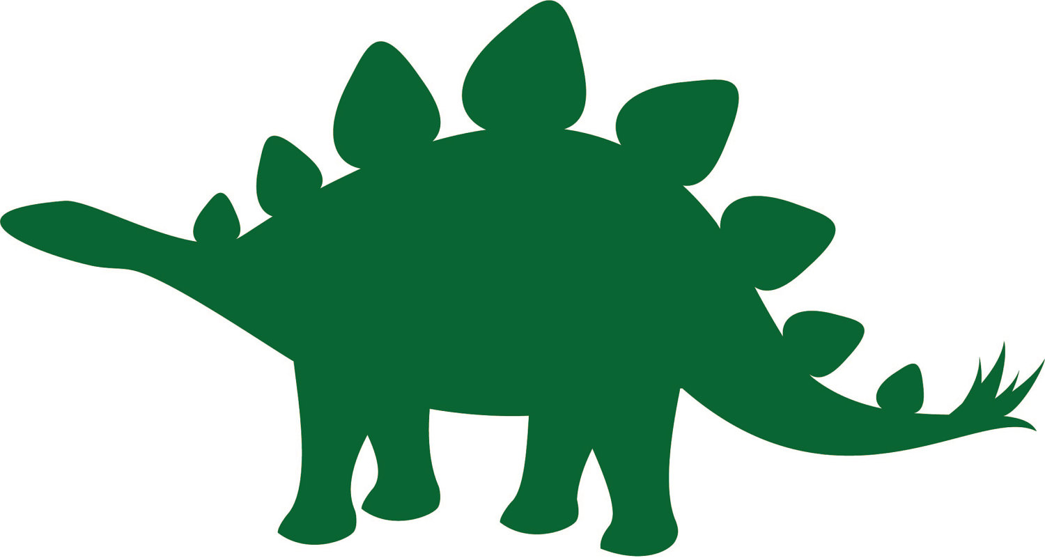 1500x801 Cartoon Dinosaur Silhouette Clipart
