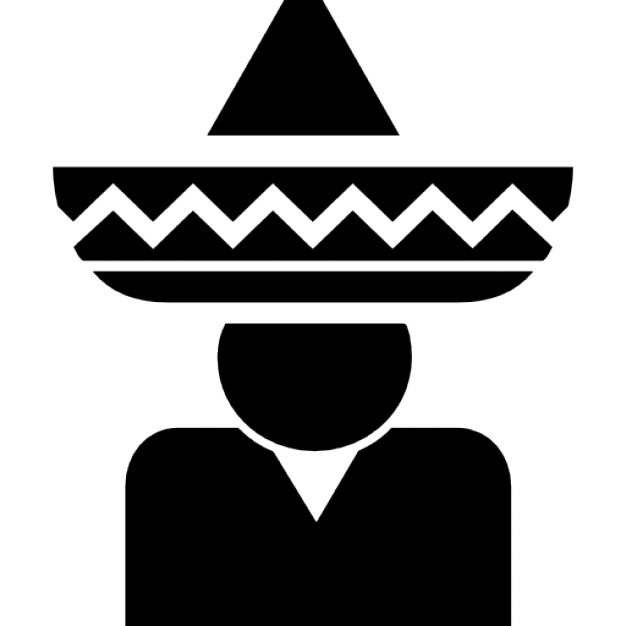626x626 Horseman Of Mexico With Typical Mexican Hat Icons Free Download