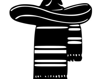 340x270 Sombrero Decal Etsy
