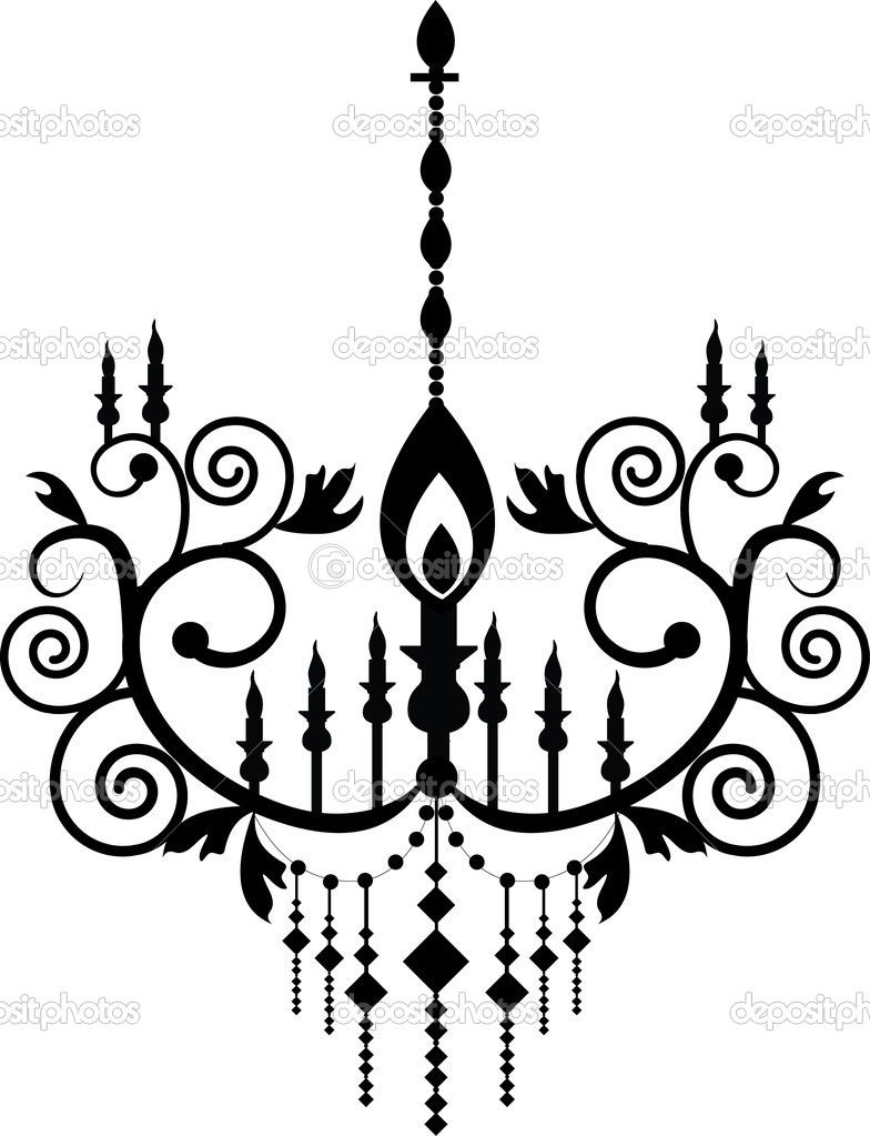 784x1023 Mexican Chandelier Silhouette