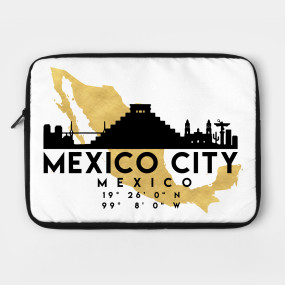285x285 Mexico City Mexico Skyline Map Art