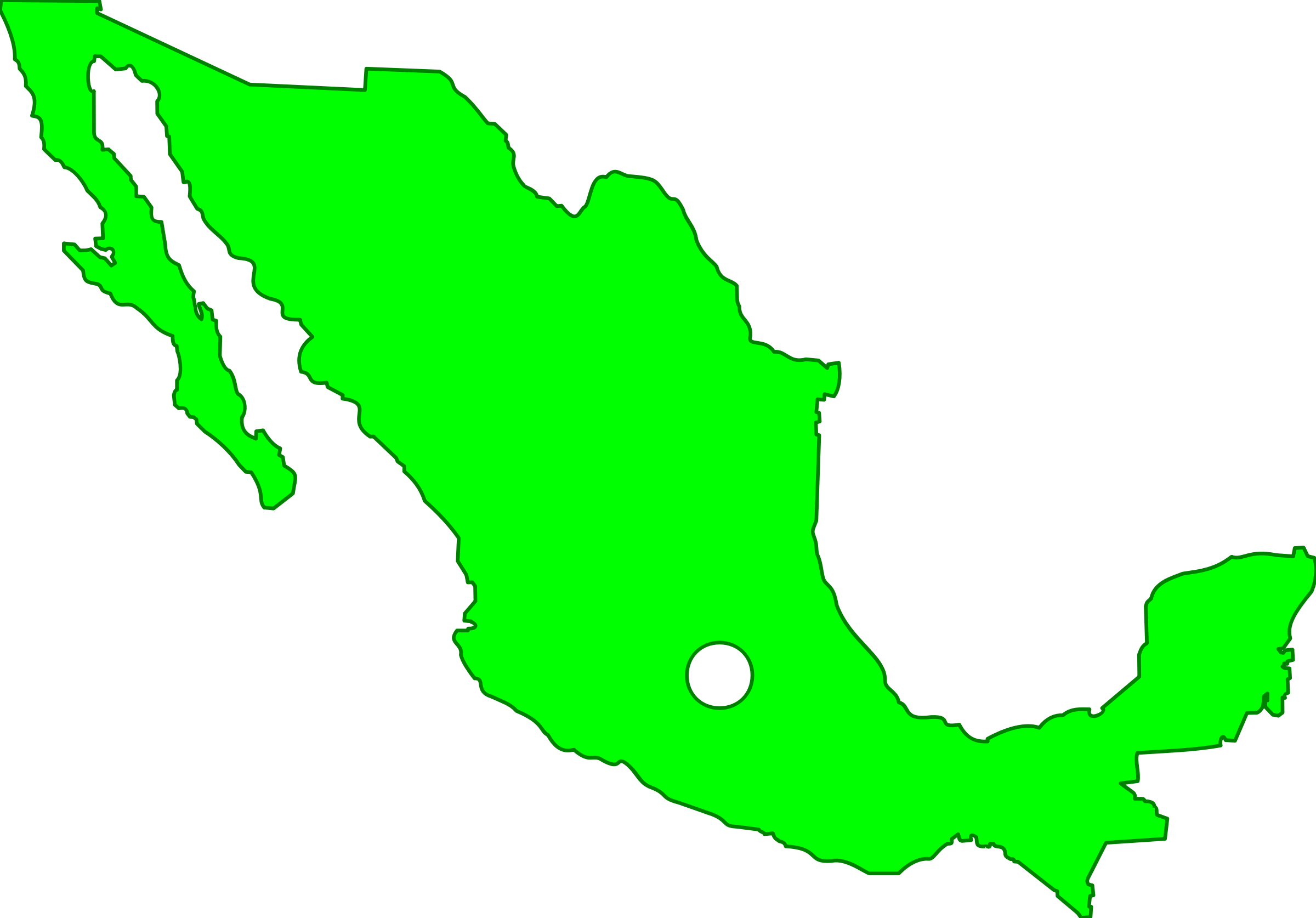 2400x1674 Mexico Clipart Mexico Map Clipart