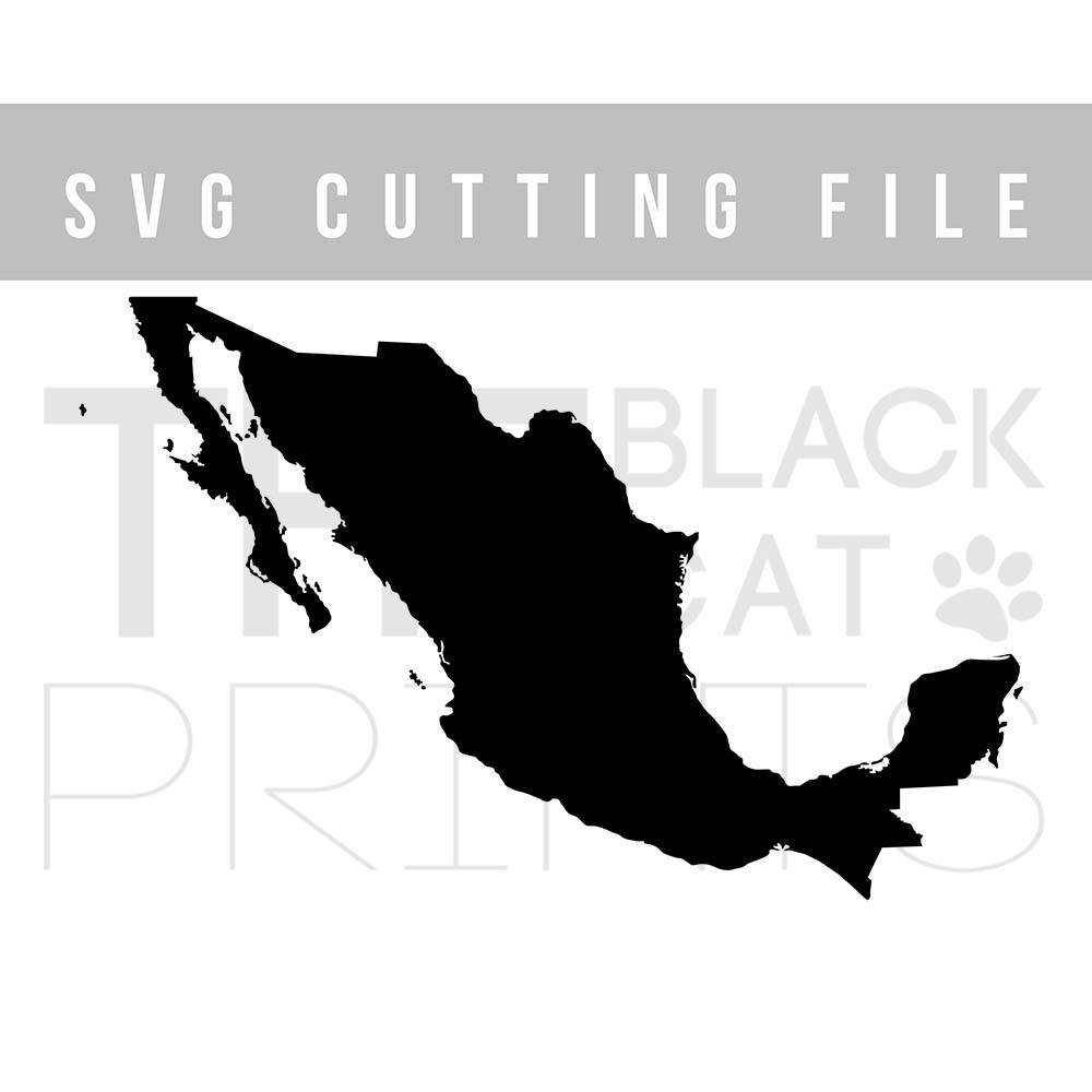 1000x1000 Mexico Svg File Mexico Map Svg Cutting File Cricut Svg File Map