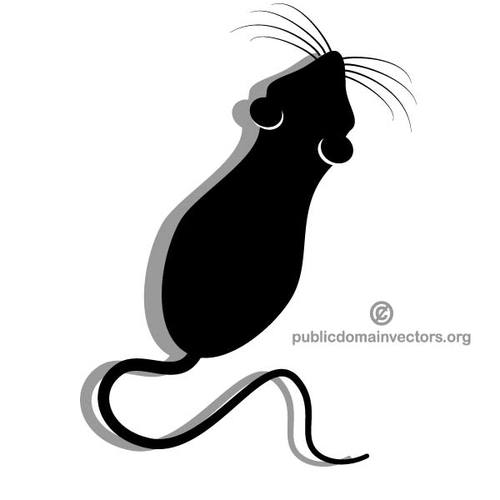 500x500 27573 Mouse Clip Art In Black Silhouette Public Domain Vectors