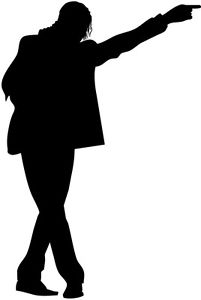 201x300 Michael Jackson Silhouette Car Decal Window Sticker