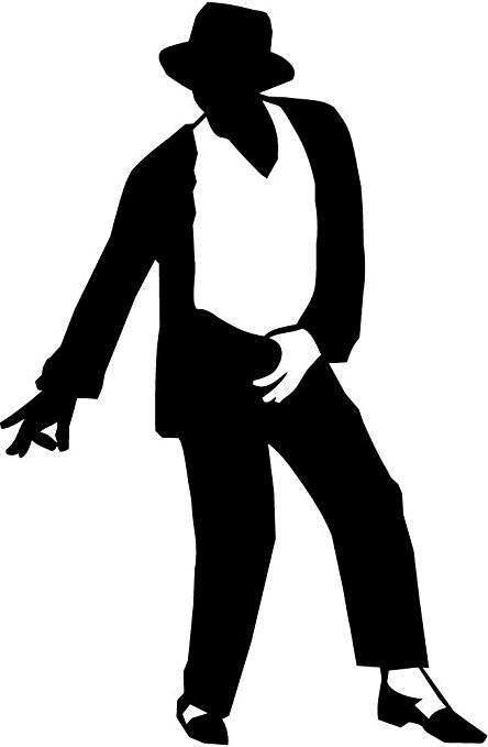 444x679 Michael Jackson Dancing Life Vinyl Art Wall Sticker