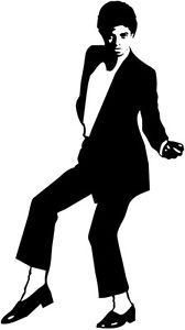 168x300 Michael Jackson Silhouette Car Decal Window Sticker
