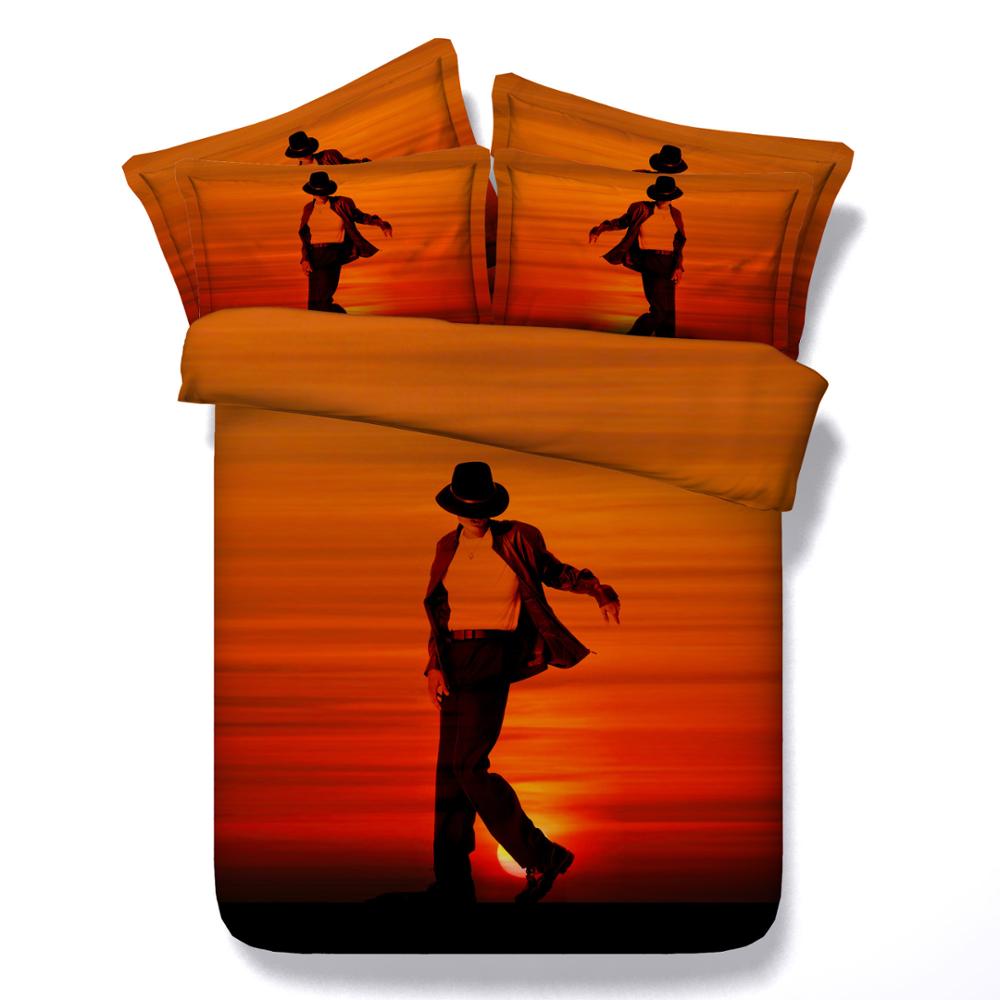 1000x1000 Michael Jackson Style Silhouette 3d Bed Set
