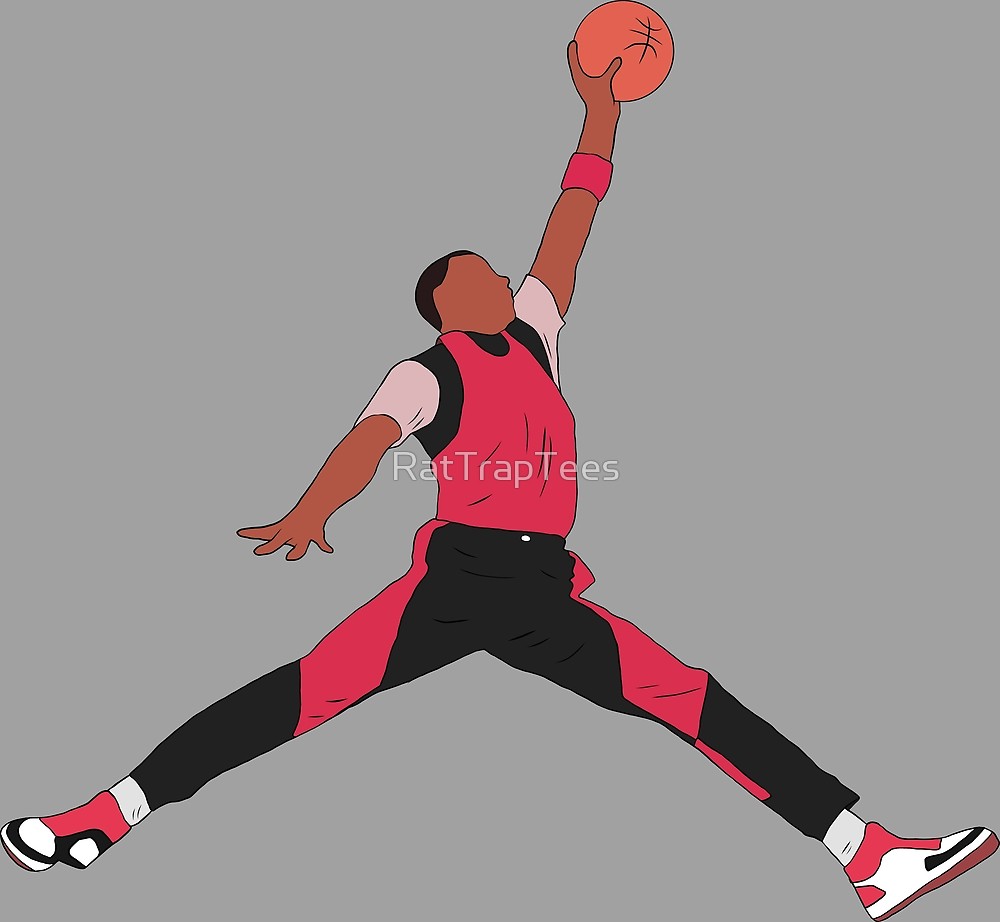 1000x922 Michael Jordan, The Jumpman By Rattraptees Redbubble