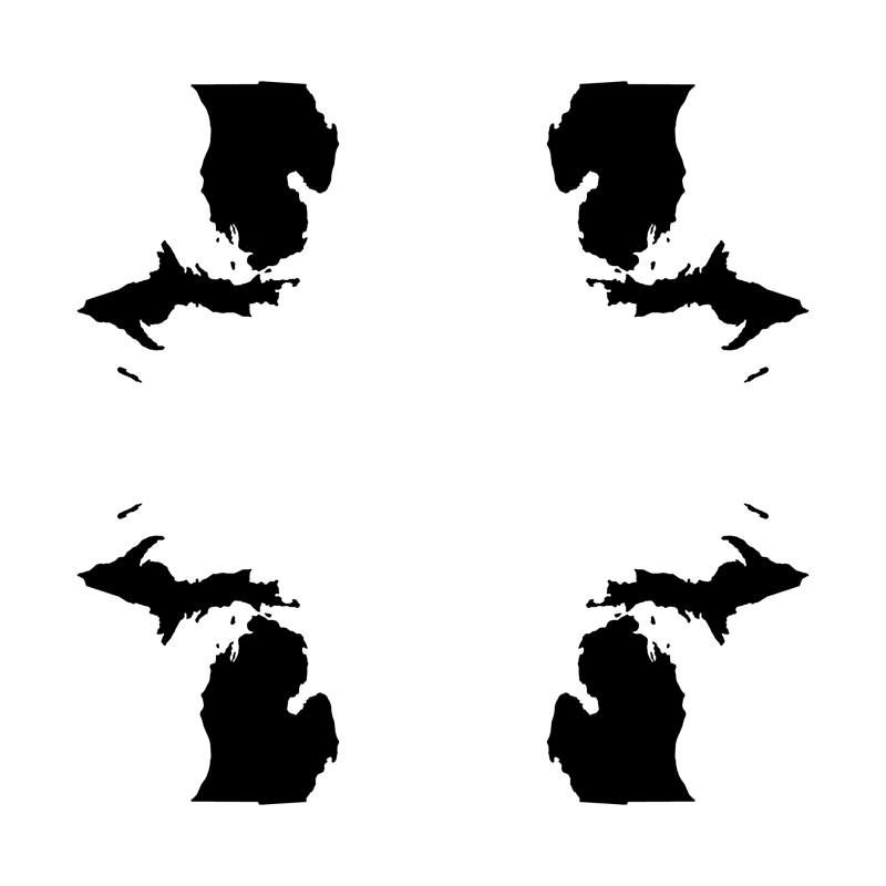 800x800 Michigan Silhouette