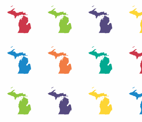 470x403 Michigan Silhouette