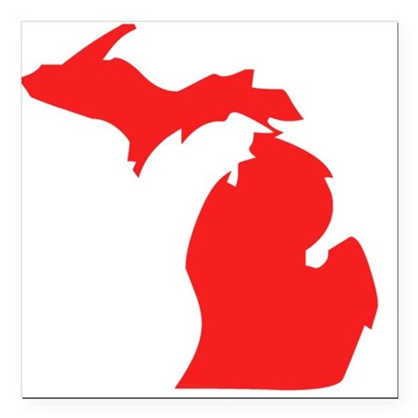 460x460 Michigan State Outline Car Magnets