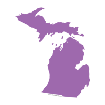 350x350 Michigan Stickers