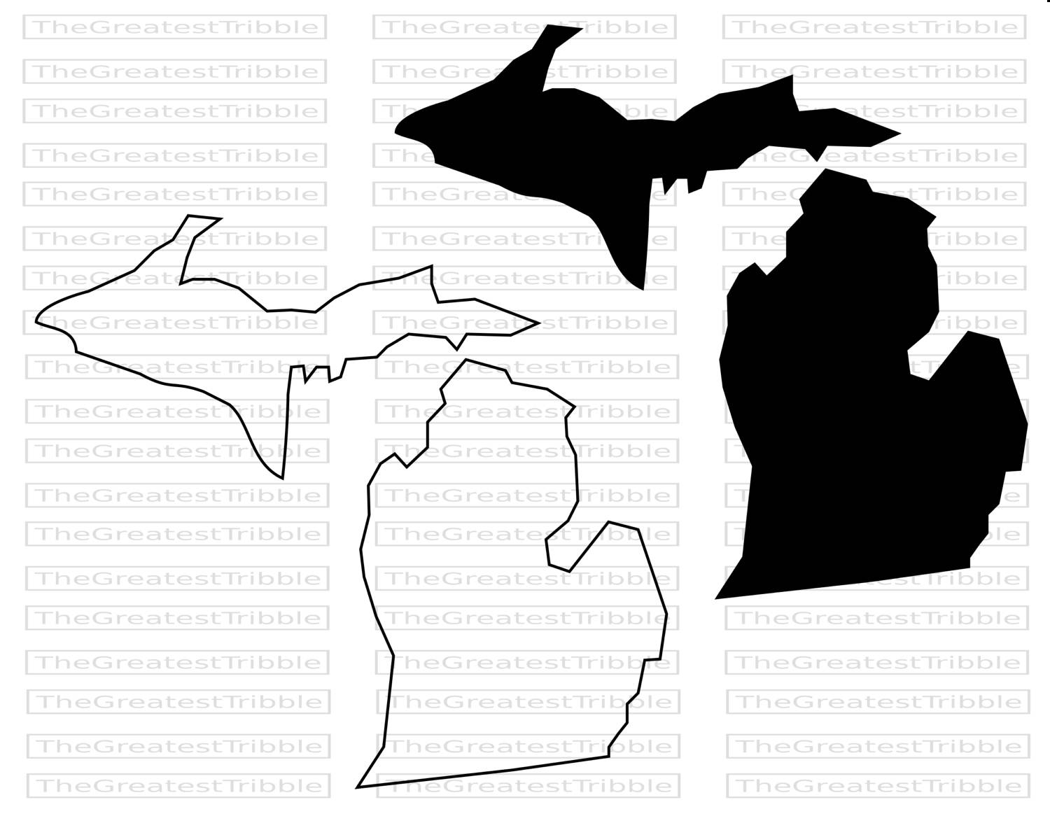 1500x1166 Michigan Clipart Outline Collection