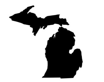 340x270 Michigan Silhouette Etsy