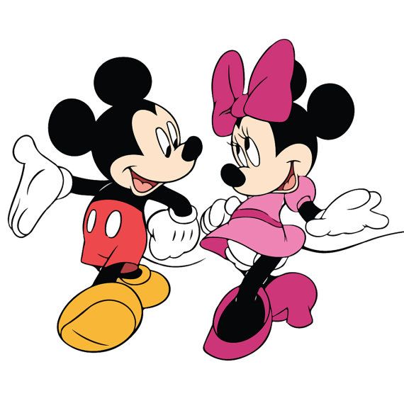 Mickey And Minnie Silhouette Clip Art at GetDrawings | Free download