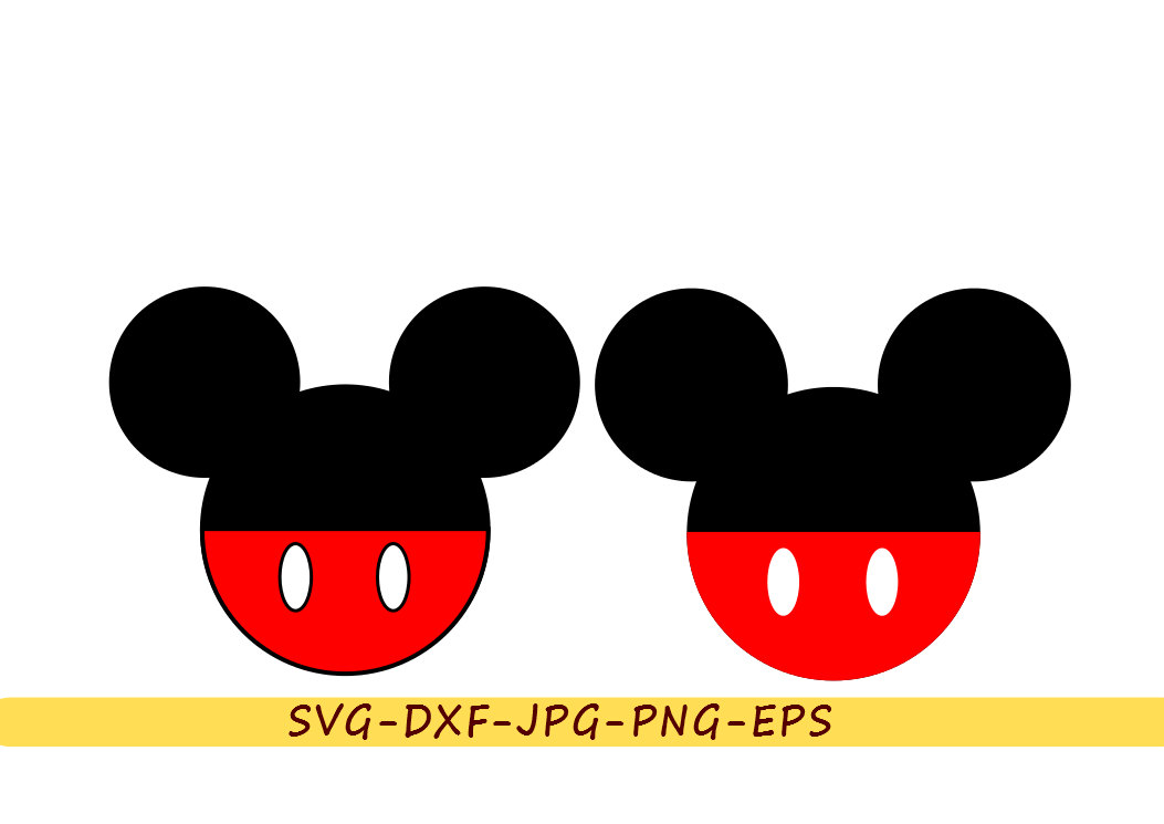 1053x745 Mickey Mouse Svg Head Ears Silhouette Disney Clip Art In Svg