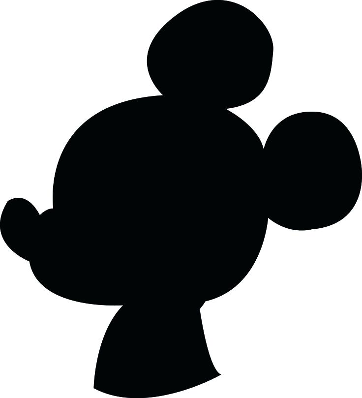 736x809 Incredible Design Ideas Mickey Mouse Head Outline Leaf Template