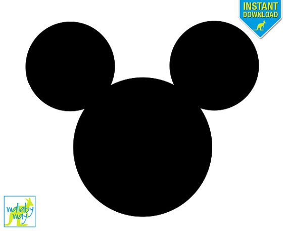 570x456 Mickey Mouse Head Printable Iron On Transfer Or Use As Clip