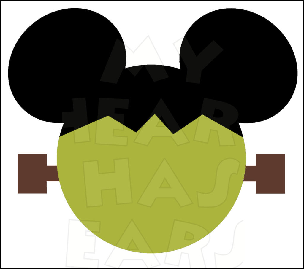 1024x907 Green Mickey Ears Clipart
