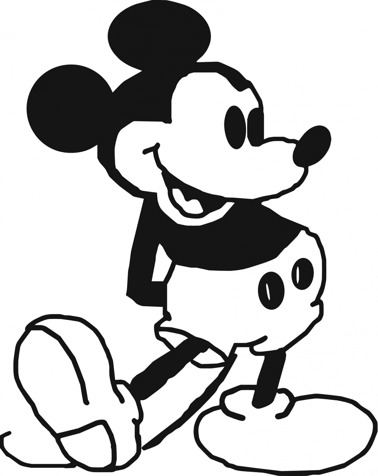 1280x1612 Mickey Mouse Clip Art Silhouette Free Clipart Images 3