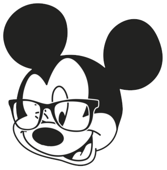 332x337 Mickey Mouse Face Outline