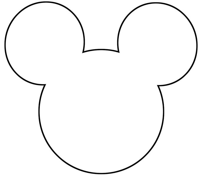 686x600 Free Printable Mickey Mouse Silhouette