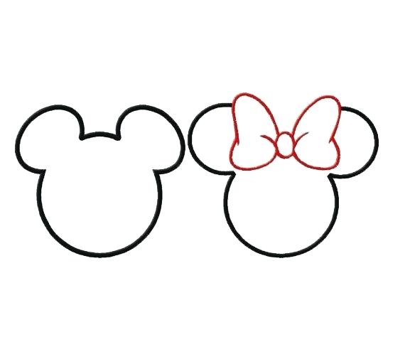 570x488 Mickey Mouse Head Silhouette Also Mouse Ears Clip Art Mickey Blue