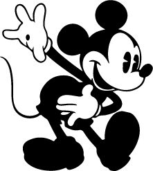 221x247 Mickey Mouse Silhouette Silhouette Of Mickey Mouse