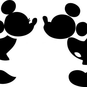 300x300 Mickey Mouse Silhouette Coloring Pages Copy Disney Coloring Pages