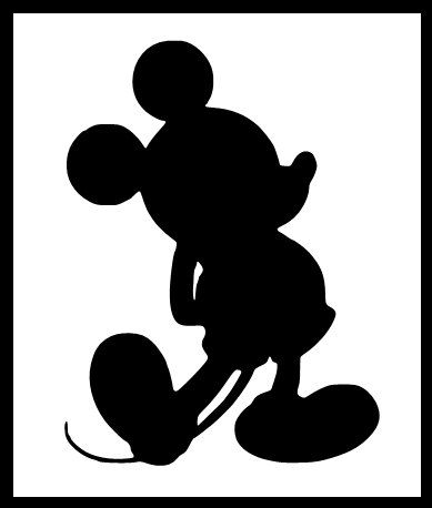 389x458 Mickey Silhouette Clip Art