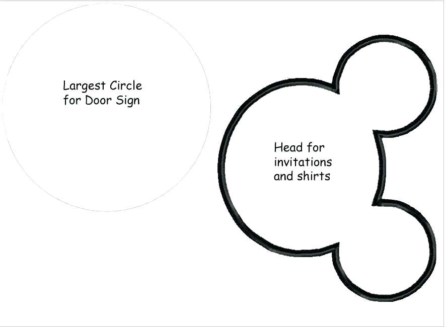 886x650 Mickey Mouse Silhouette Printable