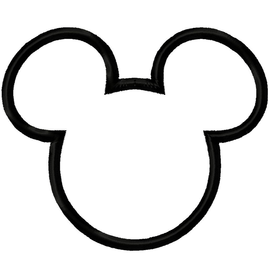 1024x1024 Mickey Mouse Silhouette Coloring Pages Copy Mickey Mouse Ears