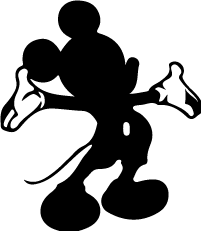 201x231 Mickey Mouse Silhouettes Silhouettes Of Mickey Mouse Free