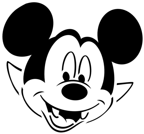 500x465 Mickey As A Vampire Template For Carving Pumpkins Mickey Mouse