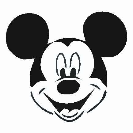 434x434 Mickey Mouse Clip Art Silhouette Clipart Panda